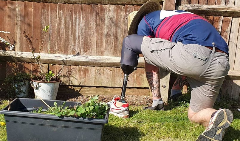Gardening at home during the ‘lock-down&rsquo;.