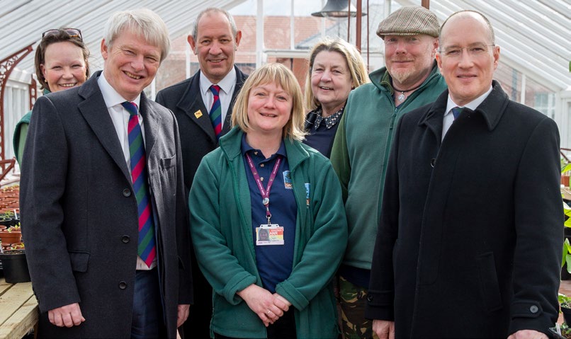 Vitax visit with Heather Barrett-Mold. Master The Worshipful Company of Gardeners